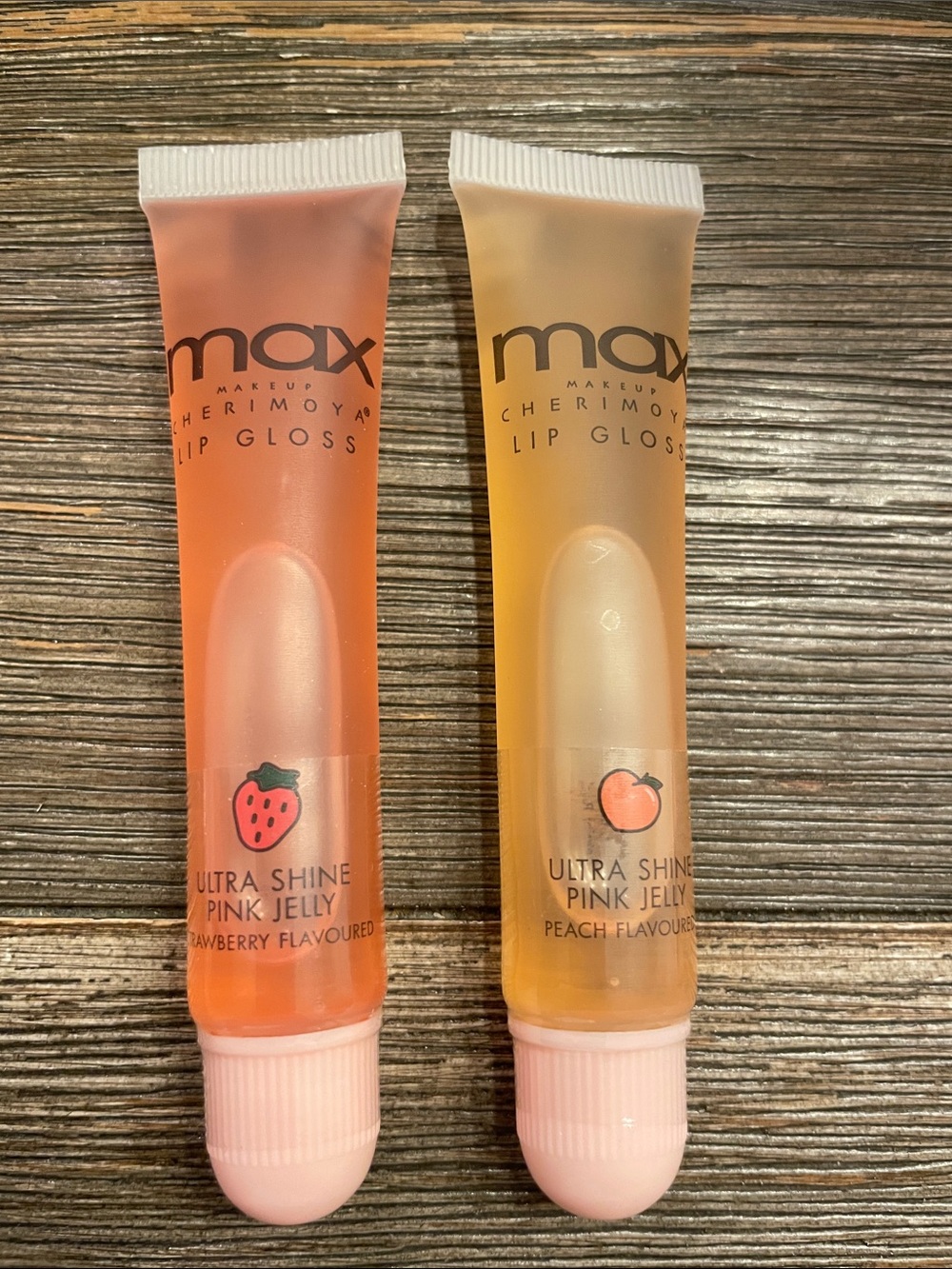Ultra Shine Pink Jelly Lip Gloss - Peach & Strawberry